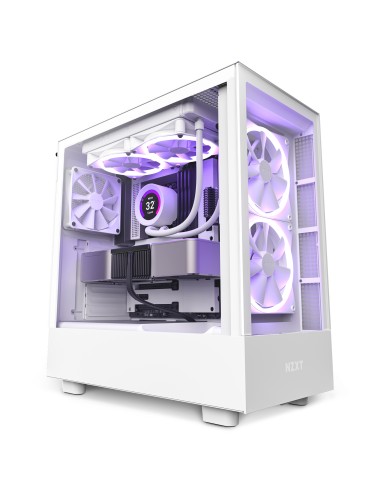 Caja Pc Nzxt H5 Elite All White Miditower Glasfenster Cm-h51ew-01