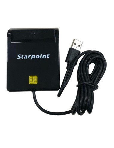 Lector De Tarjetas Externo Cherry Chip Stp_scrzw-1 Usb Negro.