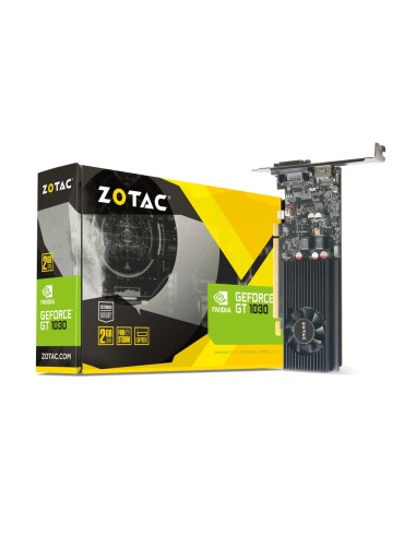 Tarjeta Gráfica Zotac Gt Gt 1030 2gb Gddr5 Zt-p10300a-10l, Geforce Gt 1030, 2 Gb, Gddr5, 64 Bit, 6000 Mhz, Pci Express 3.0