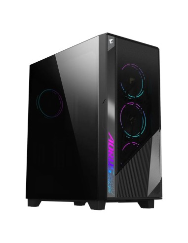 Caja Pc Gigabyte Ac500g Atx 2xusb3.0 1xusbc Rgb S/f Negro