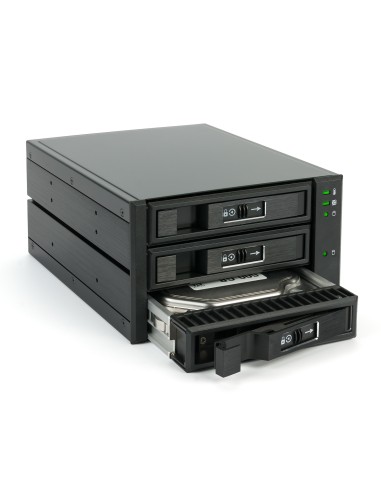 Fantec Bp-t2131, Backplane Sas Y Sata Para 3x 3.5"/2.5" Hdd/ssd, Negro