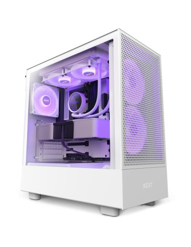 Caja Pc Nzxt H5 Flow Rgb Blanco - Midi Cc-h51fw-r1