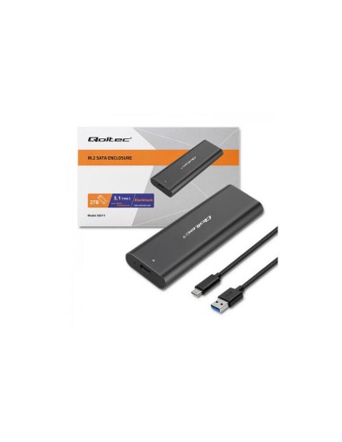 Qoltec 50312 Caja Externa M.2 Sata Ssd Nvme Usb Type C