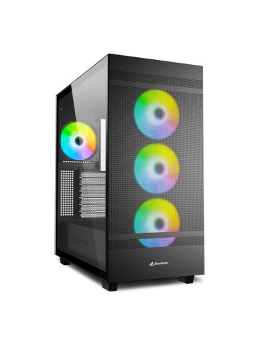 Caja Pc Sharkoon Rebel C50 Rgb Atx Full Tower Negro 4044951038244