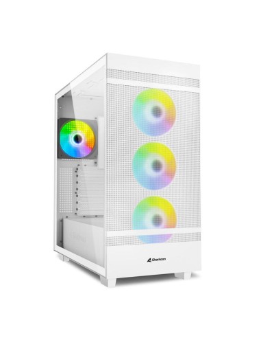 Caja Pc Sharkoon Rebel C50 Rgb Atx Full Tower Blanco 4044951038251