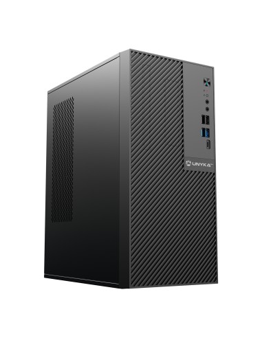 Caja  Micro-atx Semitorre Numen 500 Pro 4usb 1typec (sin Fuente) Negra 52115