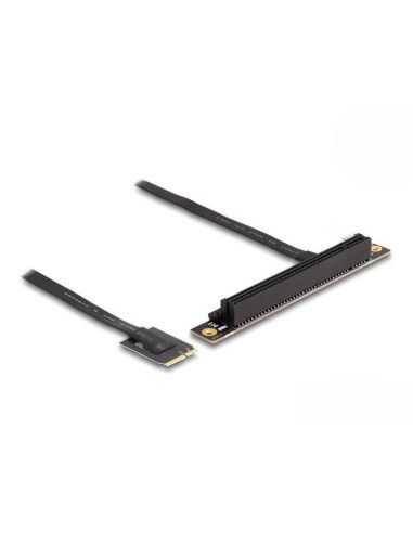 Delock 64220 Adaptador M.2 Clave a+e A Pcie X16 Nvme En ángulo Con Cable De 20 Cm