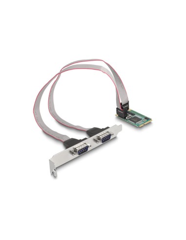 Delock 95273 Tarjeta Mini Pcie A 2 X Serial Rs-232 D-sub De 9 Pines