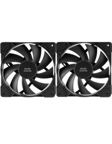 Pack 2 Ventiladores Mars Gaming Mf-pwmx2 12cm