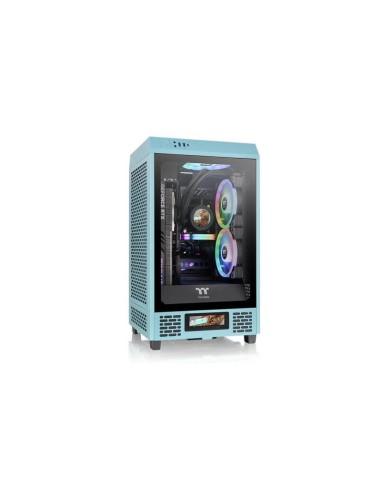 Caja Pc  Thermaltake The Tower 200 Turquesa, Cristal Templado Ca-1x9-00sbwn-00