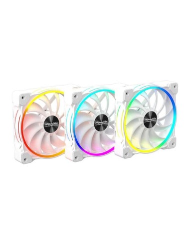 Alpenfohn Wing Boost 3 White 120mm Addressable Rgb High Speed Pwm Fan - Triple