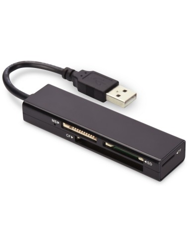 Lector De Tarjetas Externo Ednet 85241 Negro Usb 2.0