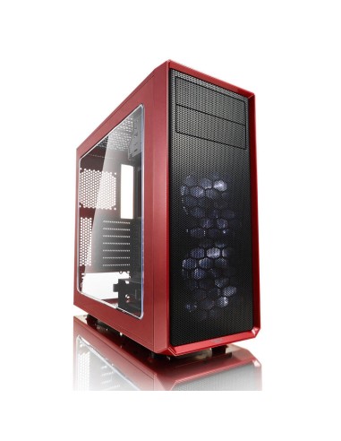 Caja Pc Fractal Design Focus G Mystic Red Ventana Atx , Midi-tower, Pc, Atx,itx,micro-atx, Negro, Rojo, Blanco, Ventiladores ...