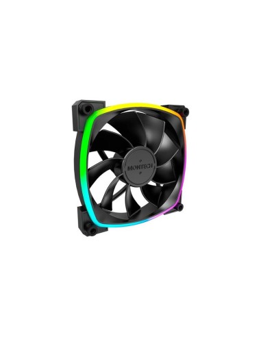 Ventilador Pc Montech Rx120 Pwm 120x120x25 Negro, 120 Mm Rx120 Pwm Black