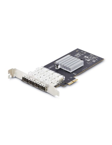 Startech.com Tarjeta Pcie 2.1x2 De Red De Fibra óptica/cobre Ethernet 1gb Sfp De 4 Puertos - Chipset Controlador Intel I350-...