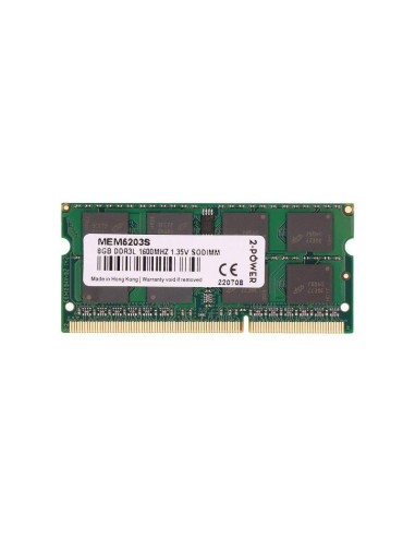 2-power Memoria Sodimm 8gb Ddr3l 1600mhz 1.35v Sodimm Mem5203s-1333