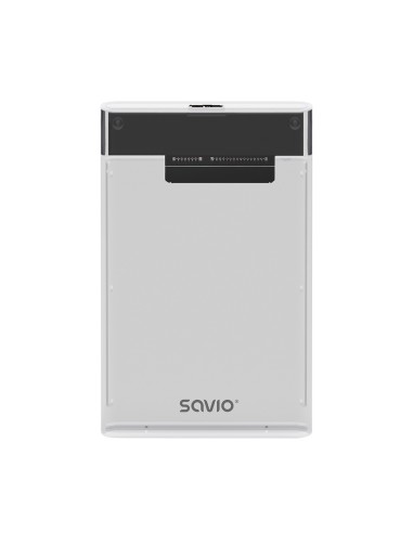 Savio Carcasa Externa Para Disco Duro/ssd De 2,5", Usb 3.0, Transparente, Ak-66