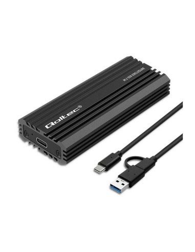 Caja  Qoltec 52270  Nv2270 Para Unidad Ssd M.2  Sata  Nvme  Usb-c  2tb