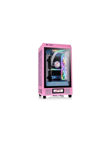 Caja Pc Thermaltake The Tower 200 Bubble Pink Mini-itx 2xusb 3.0 Sin Fuente Rosa