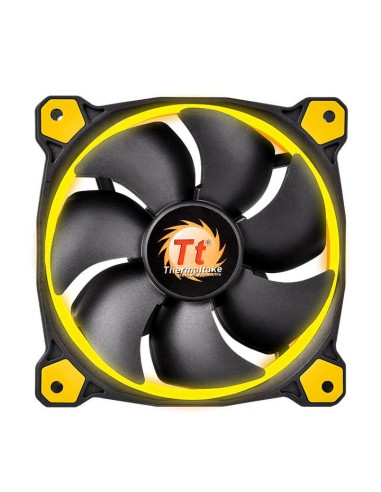 Ventilador Thermaltake Riing 14 Led Amarillo 140x140x25, Negro/amarillo Cl-f039-pl14yl-a