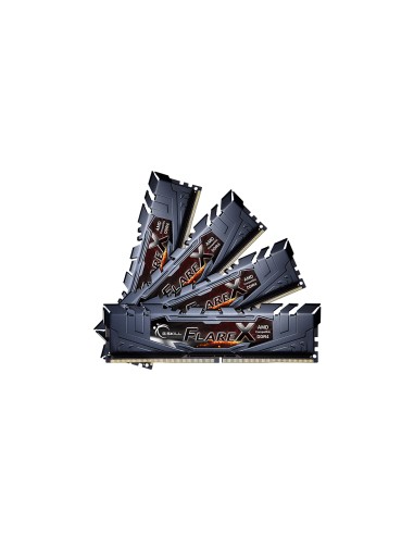 G.skill Memoria 64 Gb Ddr4 3200 (4x 16 Gb), Ram Negro, F4-3200c16q-64gfx, Flare X, Intel Xmp F4-3200c16q-64gfx