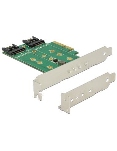 Delock 89518 Tarjeta Pci Express   3 X Ranura M.2 - Factor De Forma De Perfil Bajo