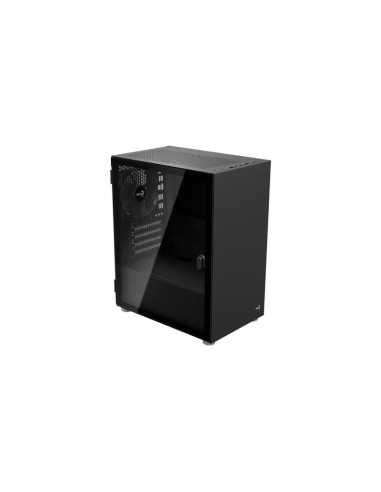 Caja Pc  Aerocool Cs-111-g-bk-v1  Vidrio Templado Accs-pc19013.11 Negra