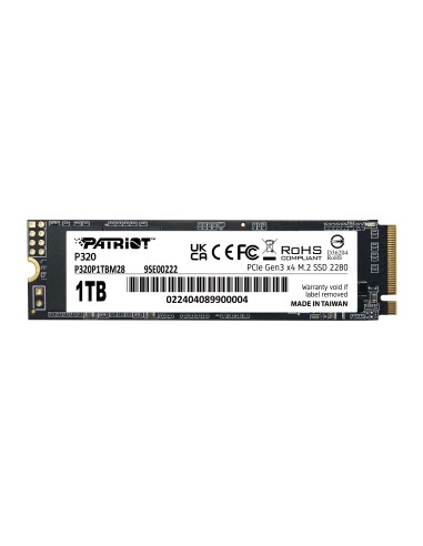 Ssd Patriot Viper P320 M.2 Pci-ex4 Nvme 1tb 3gb/s