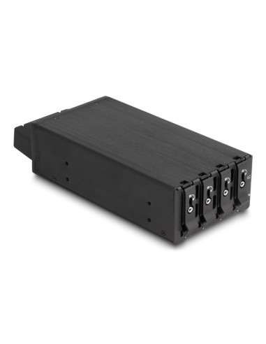 Delock 47126 Estante Móvil De Bahía Delgada Para 4 X Ssd M.2 Nvme Con Conector Slim Sas Sff-8654 Delgado