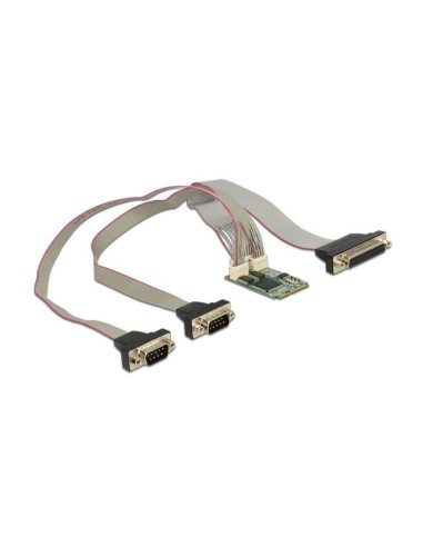 Delock 95246 Module Minipcie I/o Pcie Full Size 2 X Serial Rs-232 + 1 X Parallel