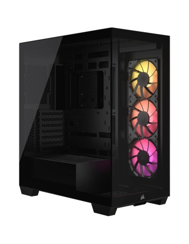 Caja Pc Corsair 3500x Argb  Negra, Cristal Templado Cc-9011278-ww