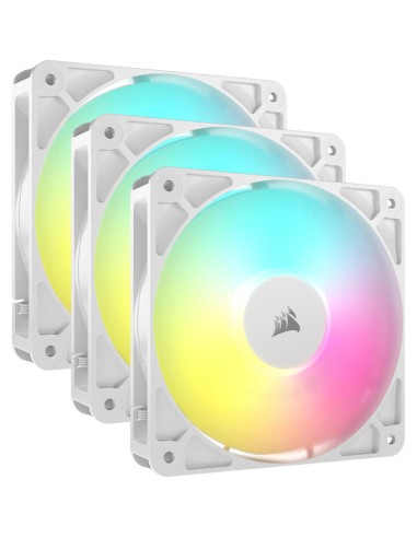 Ventilador Pc Corsair Rs120 Argb Paquete De 3 Co-9050185-ww Blanco