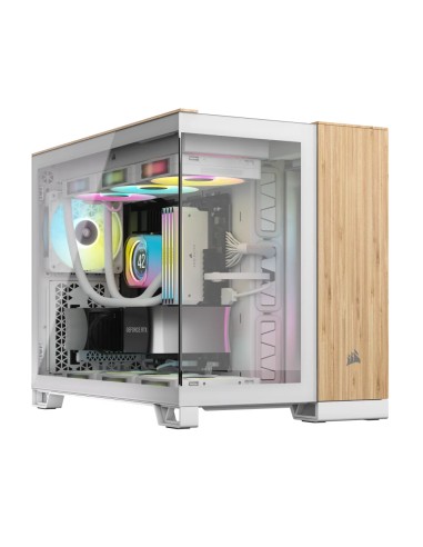 Caja Pc Corsair Cc-9011288-ww  Midi Tower Bamboo, Blanco