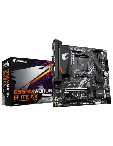 Placa Gigabyte B550m Aorus Elite Ax Base Amd B550 Zócalo Am4 Micro Atx