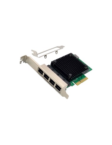 Inline® Quad Gigabit Network Card, 4x Rj45 2.5gb/s, Pcie X4, Incl. Lp Bracket