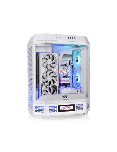 Caja  Pc Thermaltake The Tower 600 Blanca, Vidrio Templado X 3 Ca-1z1-00m6wn-00