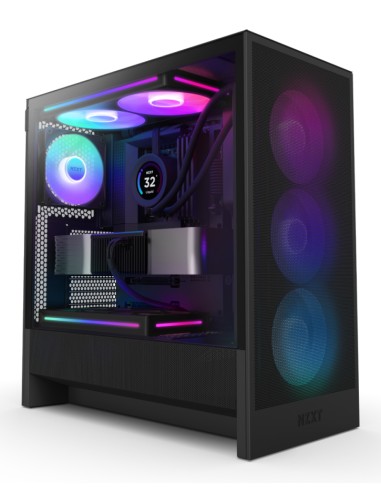 Caja Pc Nzxt H5 Flow (2024) Black Rgb Cc-h52fb-r1