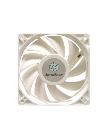 Ventilador Pc Silverstone Fm122 Blanco 120x120x32 Con Regulador Plata