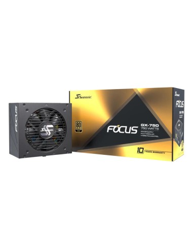 Fuente De Alimentación Seasonic Focus Gx-750 Atx3.0  Negro, 1x 12vhpwr, 2x Pcie, Gestión De Cables, 750 Vatios Focus-gx-750...