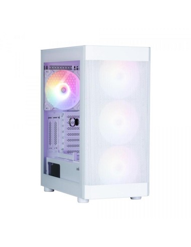 Caja Pc Zalman I4 Tg Atx Mid Tower 4 Fans Rgb White