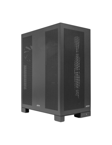 Caja Pc E-atx Torre Abysm Ai Pro 100 Workstation Negra 9xslots 6xssd 2xhdd 2xusb 3.0 1xusb-c Color Negro