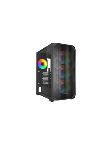 Caja  Pc Sharkoon Ak3 Rgb Negra, Vidrio Templado 4044951041640