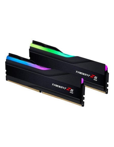 Memoria  G.skill 32 Gb Ddr5 6000 2x 16 Gb  Negro, F5-6000j3036f16gx2-tz5rk, Trident Z5 Rgb, Intel Xmp F5-6000j3036f16gx2-tz5r...