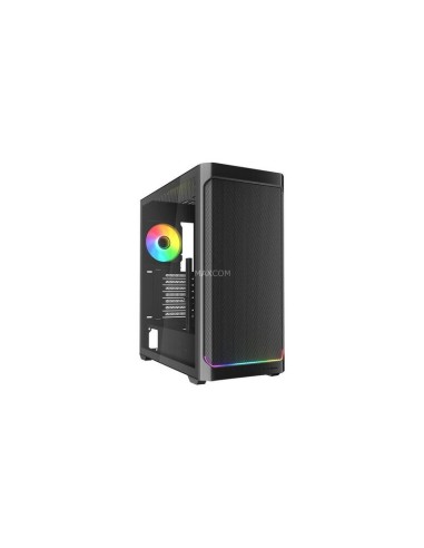 Caja Pc Sharkoon Ak4w Rgb Strip Negra, Cristal Templado 4044951041664