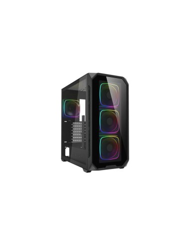 Caja Pc Sharkoon Ak5g Rgb, Negra, Vidrio Templado X 2 4044951041831