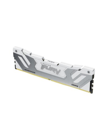 Memoria Kingston Fury 24 Gb Ddr5-8400, Ram Plateado/blanco, Kf584cu40rw-24, Fury Renegade, Intel Xmp Kf584cu40rw-24