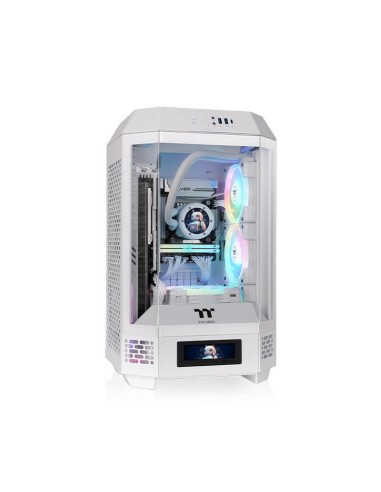 Caja Pc Thermaltake The Tower 250 Blanca, Cristal Templado Ca-1z9-00s6wn-00