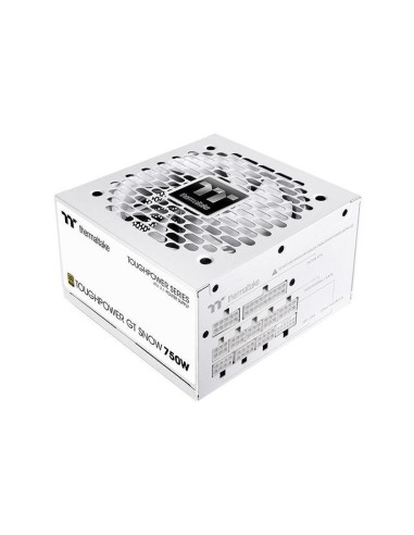 Thermaltake Toughpower Gt Snow 750w, Fuente De Alimentación Para Pc Blanco, 1x Gpu De Alta Potencia De 12 Pines, 4x Pcie, Ge...