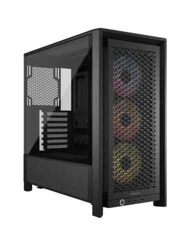 Caja Atx Semitorre Corsair Frame 4000d Rs Argb Cristal Templado Negra