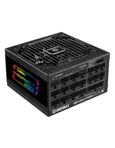 Fuente De Alimentación Enermax Revolution Dfx 1650w,  Blanca, Conector Gpu 3x 12 Pines, 7x Pcie, Gestión De Cables, 1650 Va...